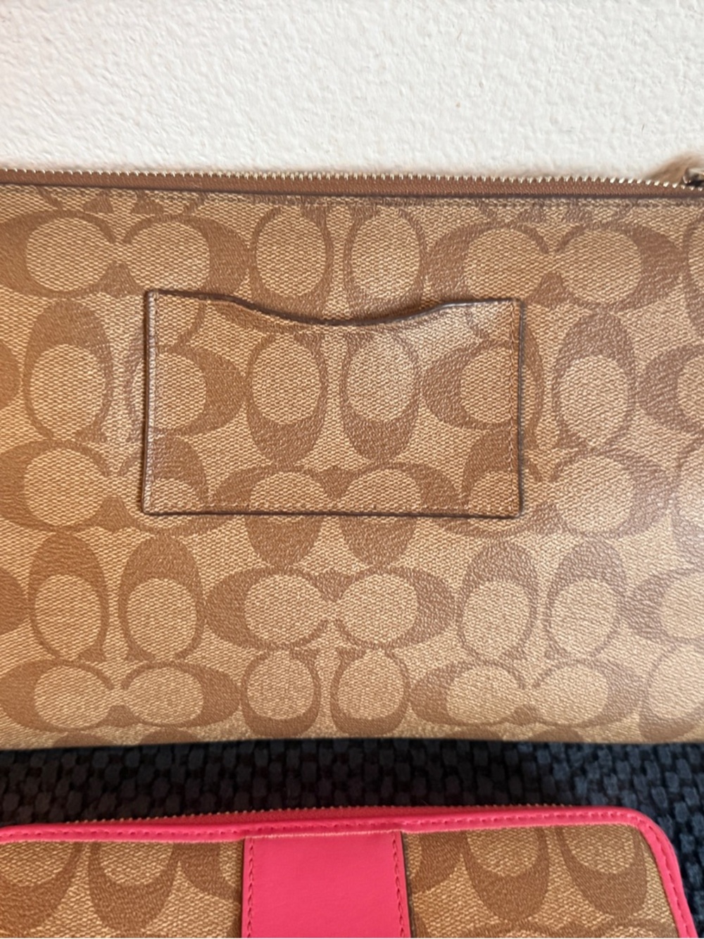 Coach Crossbody With Wallet Set of 2 with Pink Trim - Picture 4 of 16